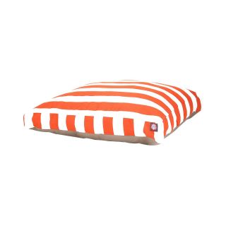 MAJESTIC PET Vertical Stripe Rectangular Bed, Orange
