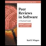 Peer Reviews in Software  A Practical Guide