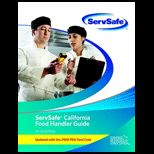 Servsafe California Guide and 10 Examination Sheets.