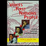 Voices of First Nations People  Human Services Considerations