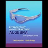 Introductory Algebra Through Applications, A La Carte Text   Package