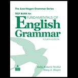 Fundamentals of English Grammar   Testbank