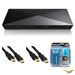 Sony 4K Upscaling BDP S6200 Dual Core Blu ray Disc Player HDMI Cable Bundle