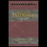 Law of Evidence CANADIAN EDITION <