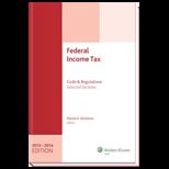 Fed. Income Tax Code and Regulation 13 14 With Cd