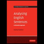 Analysing English Sentences A Minimalist Approach