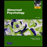 Abnormal Psychology. Thomas F. Oltmanns, Robert E. Emery