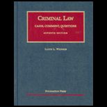 Criminal Law  Cases, Comments and Questions