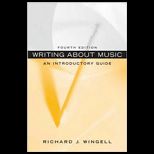 Writing About Music  Introductory Guide