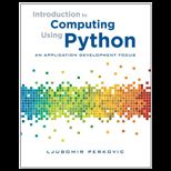 Introduction to Computing Using Python An Application Development Focus