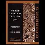 Oconnors Texas Criminal Codes Plus 2012 13
