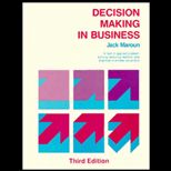 Decision Making in Business  Casebook in Applied Problem Solving / With 5 Disk