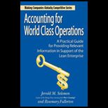 Accounting for World Class Operations