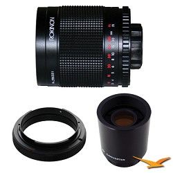 Rokinon 500M / 1000mm f/8.0 Mirror Lens for Nikon with 2x Multiplier