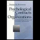 Psychological Contracts in Organizations  Understanding Written and Unwritten