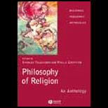 Philosophy of Religion  Anthology