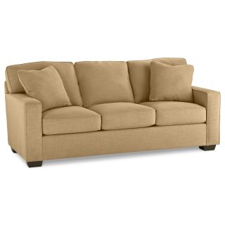 Possibilities Track Arm 82 Queen Sleeper Sofa, Gold