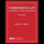 Terrorism Law Materials, Cases, Comments