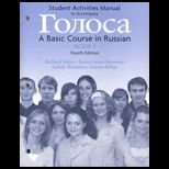 Golosa  Basic Course in Russian, Book 1   Student Activities Manual