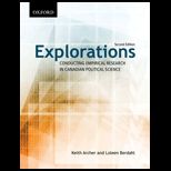Explorations Conducting Empirical Research in Canadian Political Science
