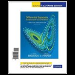 Differential Equations and Boundary Value Problems Computing and Modeling (Looseleaf)