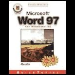 Microsoft Word 97 for Windows 95   With Tutorial