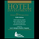 Hotel Investments Issues and Perspectives With Answer Sheets