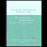 Classical Dynamics of Particles and Systems   Student Solution Manual