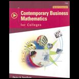 Contemporary Business Mathematics , Brf.   With CD Pkg.