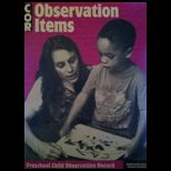 Preschool Child Observation Record