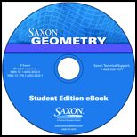 Saxon Geometry Student eBook CD ROM