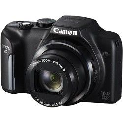 Canon PowerShot SX170 IS 16MP Digital Camera   Black