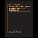 Michigan Penal Code and Motor 2012   With CD