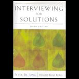 Interviewing for Solutions   With DVD