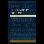 Philosophy of Law  Intro