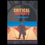 Critical Incidents in Management