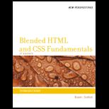 Blended HTML, XHTML and CCS Introductory