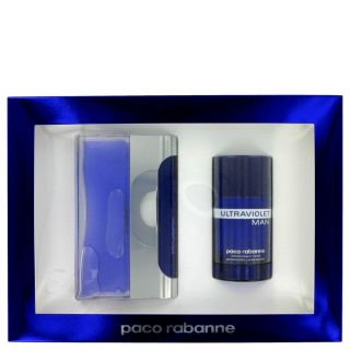 Ultraviolet for Men by Paco Rabanne, Gift Set   3.4 oz Eau De Toilette Spray + 2
