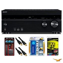 Sony STRDH840 7.1 Channel 3D Home Theater AV Receiver Surge Protector Bundle