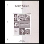 Study Guide/ Workbook to Accompany Managerial Accounting