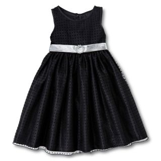 Princess Faith Dotted Swiss Dress   Girls 2t 4t, Black, Black, Girls