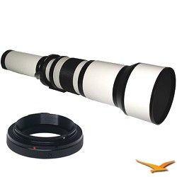 Rokinon 650 1300mm F8.0 F16.0 Zoom Lens for Pentax (White Body)   650Z