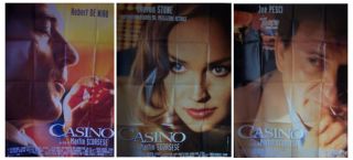 Casino   Rare Advance Set of 3 (French   Large) Movie Poster