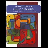 Invitation to Public Speaking (Looseleaf) (Custom)