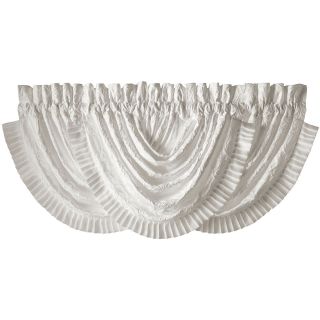 QUEEN STREET Cassidy Waterfall Valance, White