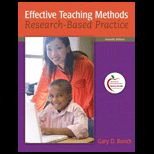 Effective Teaching Methods   With Access