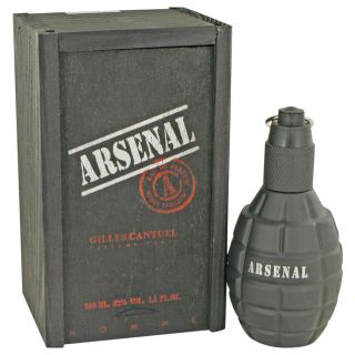 Arsenal Black for Men by Gilles Cantuel Eau De Parfum Spray 3.4 oz