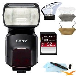 Sony HVLF60M External Flash/Video Light Essentials Bundle