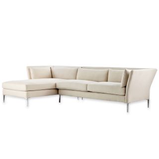 CONRAN Design by Lulworth Sectional   Left Arm Facing Chaise, Stone Neutral
