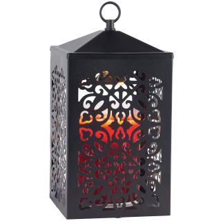 Scroll Lantern Candle Warmer, Black